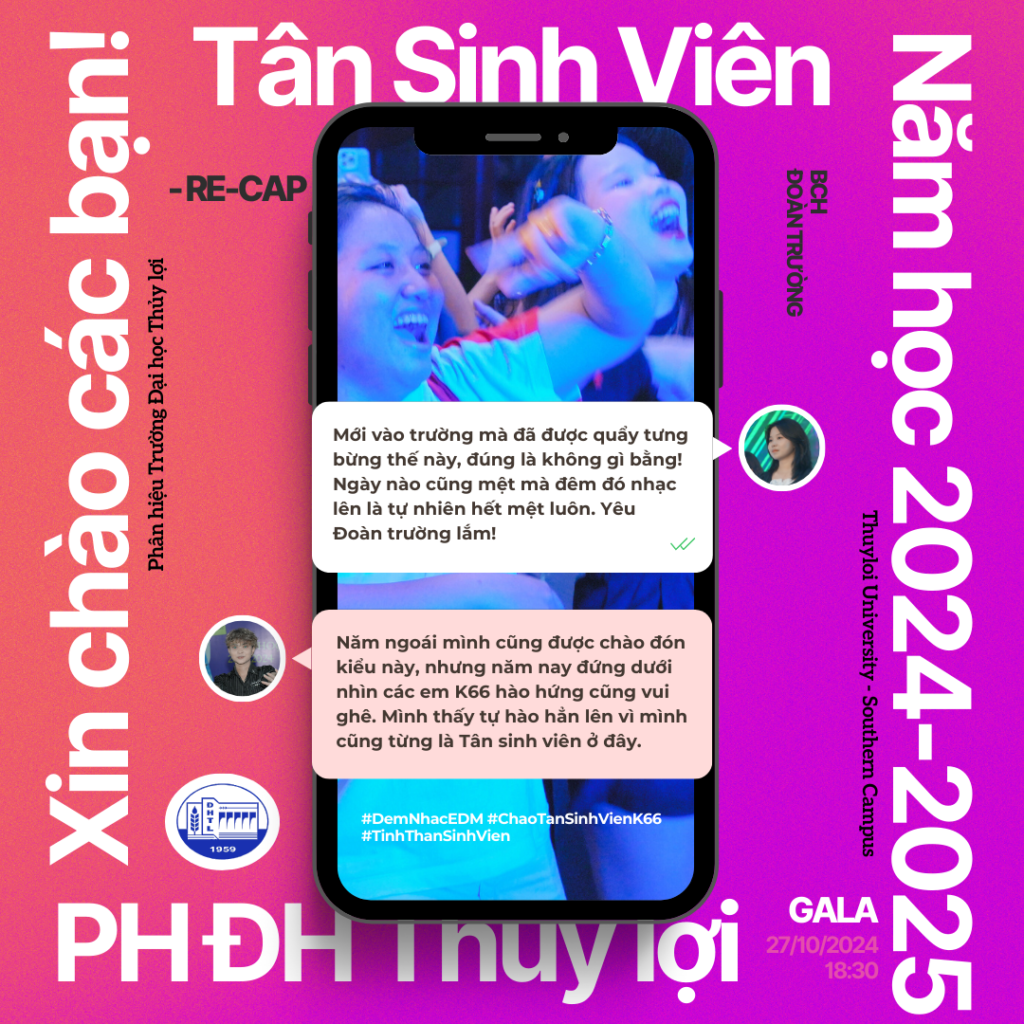 Tân sinh viên K66 Đại học Thủy Lợi nhảy múa cùng bạn bè trong đêm nhạc EDM, tận hưởng khoảnh khắc đáng nhớ đầu tiên của đời sinh viên.