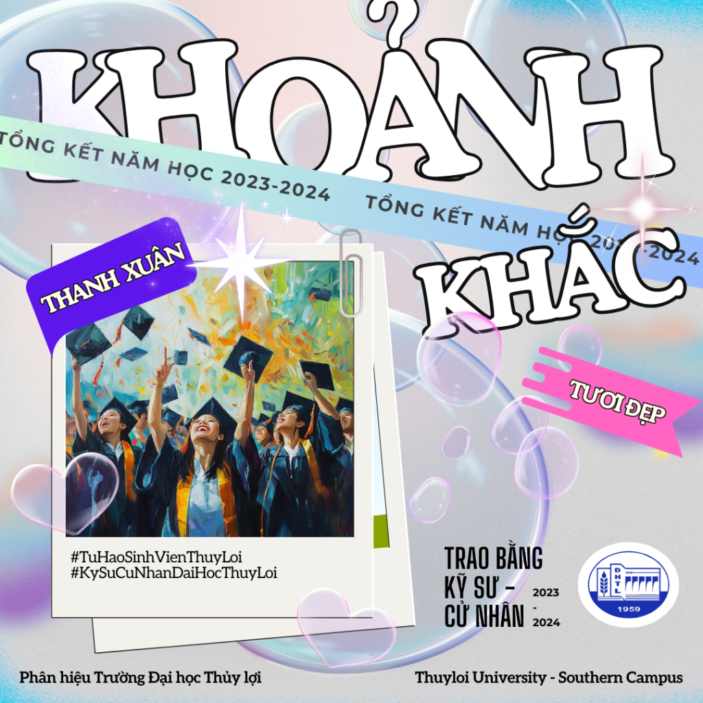 Hình ảnh gia đình chúc mừng tân cử nhân Đại học Thủy Lợi trong ngày tốt nghiệp, với nụ cười, cái ôm thân thiết và ánh mắt tự hào.